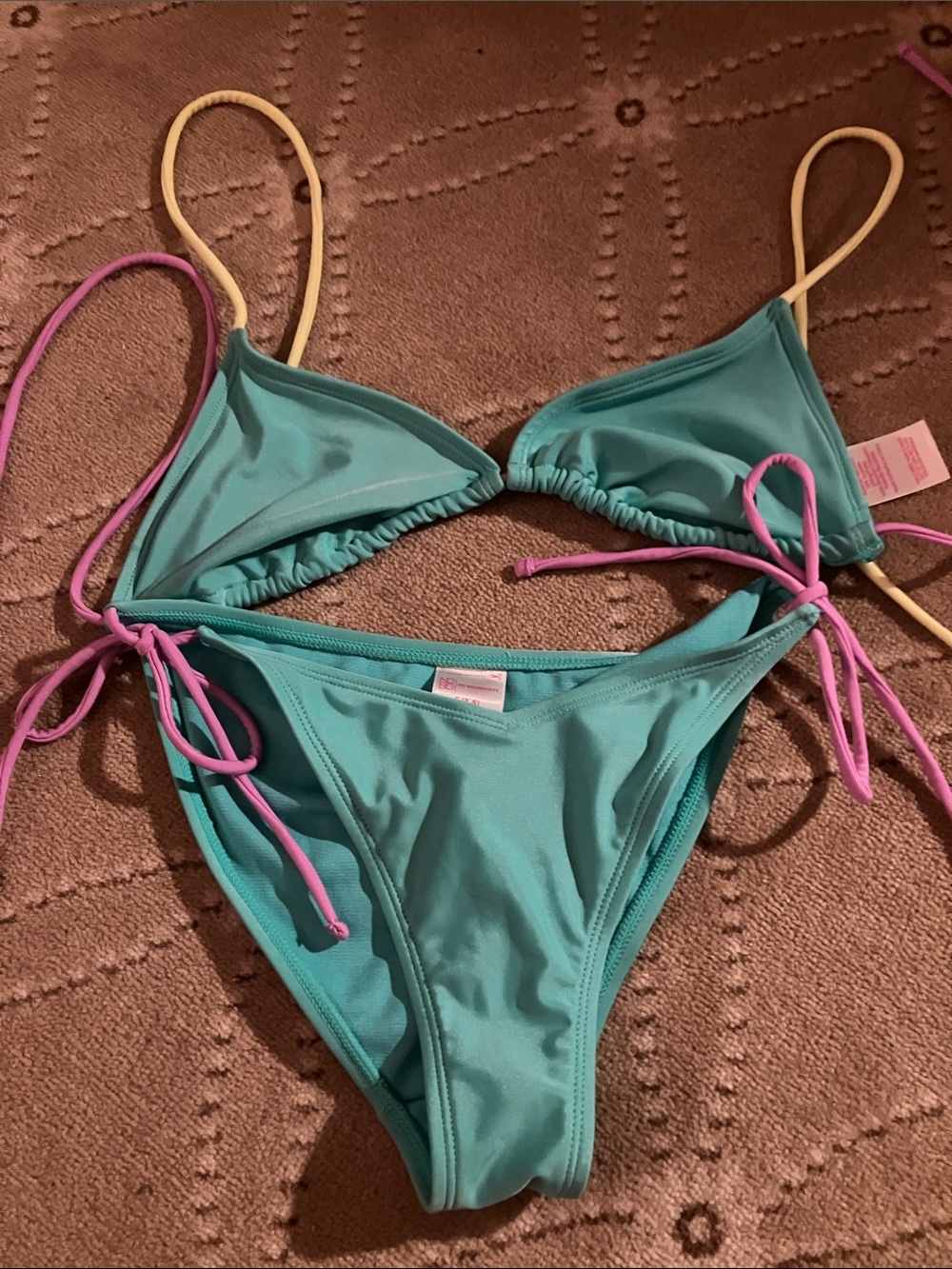 No Boundaries Turquoise Swim Top